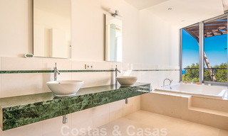 Modern luxury corner house with sea view for sale in the exclusive Sierra Blanca, Marbella 27138 