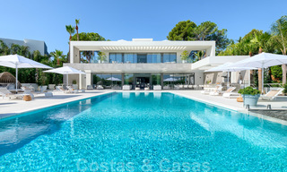 Exclusive new modern villa for sale, directly on the Las Brisas golf course in the Golf Valley of Nueva Andalucia, Marbella 27435 
