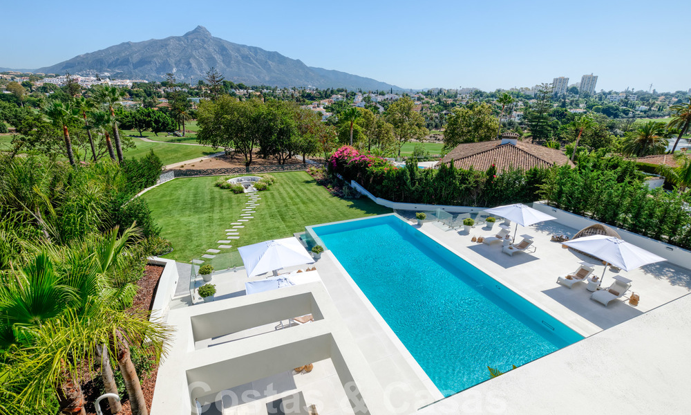 Exclusive new modern villa for sale, directly on the Las Brisas golf course in the Golf Valley of Nueva Andalucia, Marbella 27443