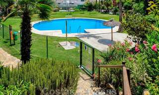 Redecorated townhouse for sale in a small frontline beach complex in Estepona West, close to the city 28121 