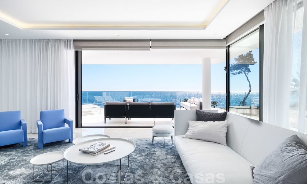 Private resale! Brand new on the market. Ultra deluxe avant garde beach front apartment for sale in an exclusive complex on the New Golden Mile, Marbella - Estepona 28695