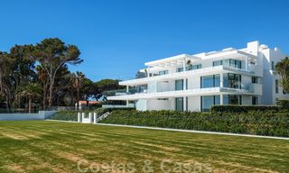 Private resale! Brand new on the market. Ultra deluxe avant garde beach front apartment for sale in an exclusive complex on the New Golden Mile, Marbella - Estepona 28703 