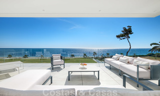 Private resale! Brand new on the market. Ultra deluxe avant garde beach front apartment for sale in an exclusive complex on the New Golden Mile, Marbella - Estepona 28713 