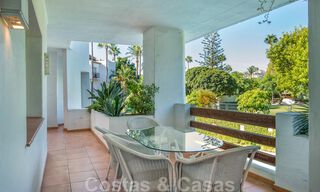 Spacious luxury corner apartment for sale in frontline beach complex within walking distance of Estepona centre 29679 