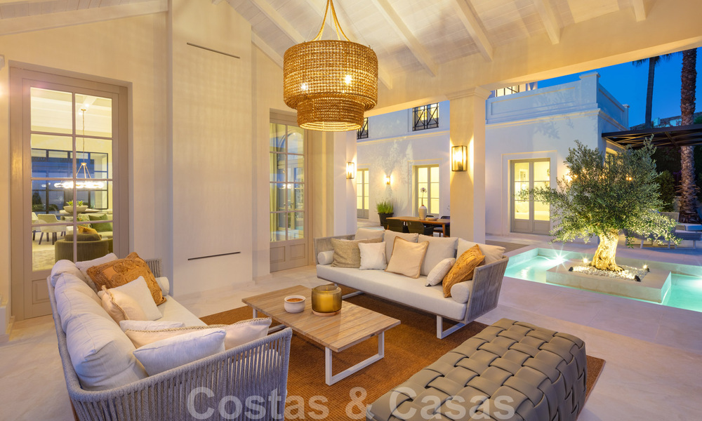 2 Elegant top quality new luxury villas for sale in a classic and Provencal style above the Golden Mile in Marbella 30490