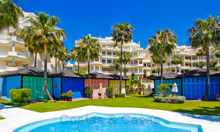 Exclusive apartment for sale with sea views in a frontline beach complex on the New Golden Mile, Marbella - Estepona 30956 