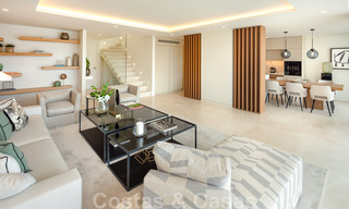 Prime location, fully renovated penthouse with partial sea views for sale in Puente Romano - Golden Mile, Marbella 31264 
