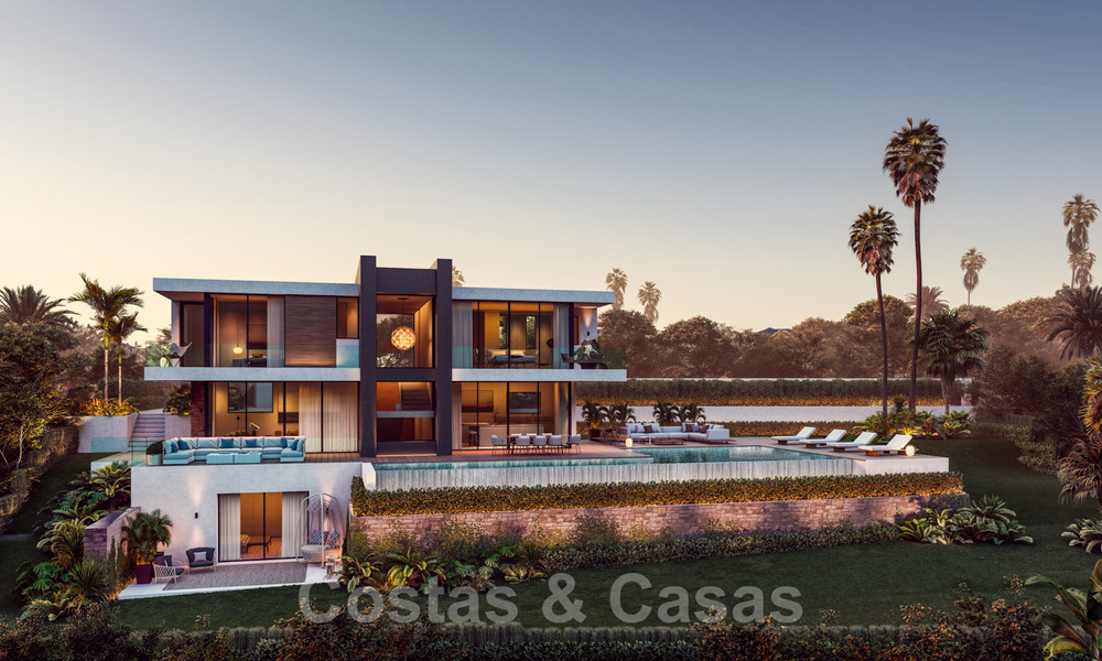 Modern luxury villa with spectacular panoramic sea views for sale on the Costa del Sol. Near completion. 31338
