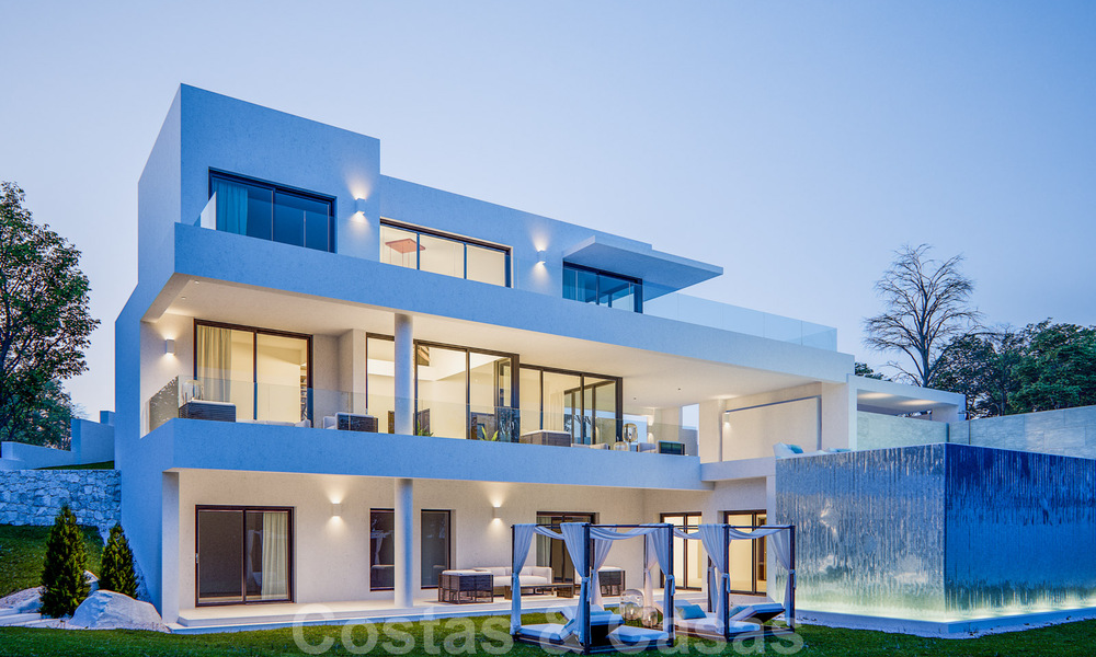 Modern new villas with sea views for sale, located in a gated and secure community in Benahavis - Marbella 31572