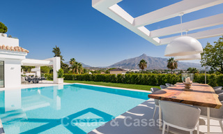 Refurbished luxury villa in contemporary style for sale, close to amenities in the golf valley of Nueva Andalucia, Marbella 31763 