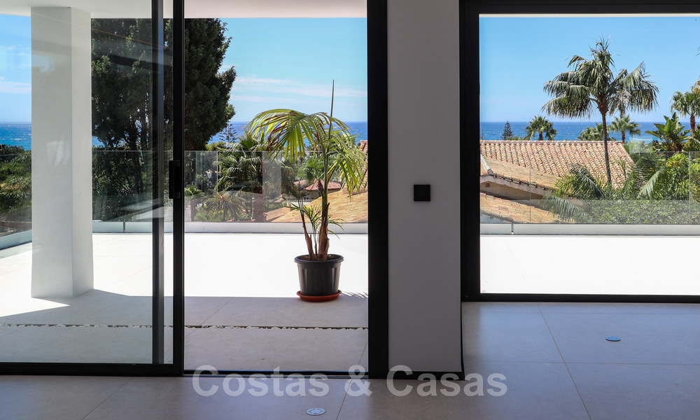 Move in ready, renovated contemporary beachside villa with panoramic sea views for sale in East Marbella 32774