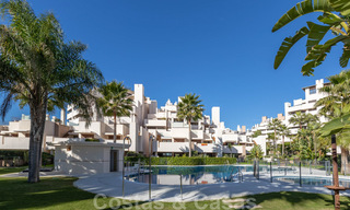 Modern penthouse apartment for sale with private pool and sea views, within a frontline beach complex, between Marbella and Estepona 33724 