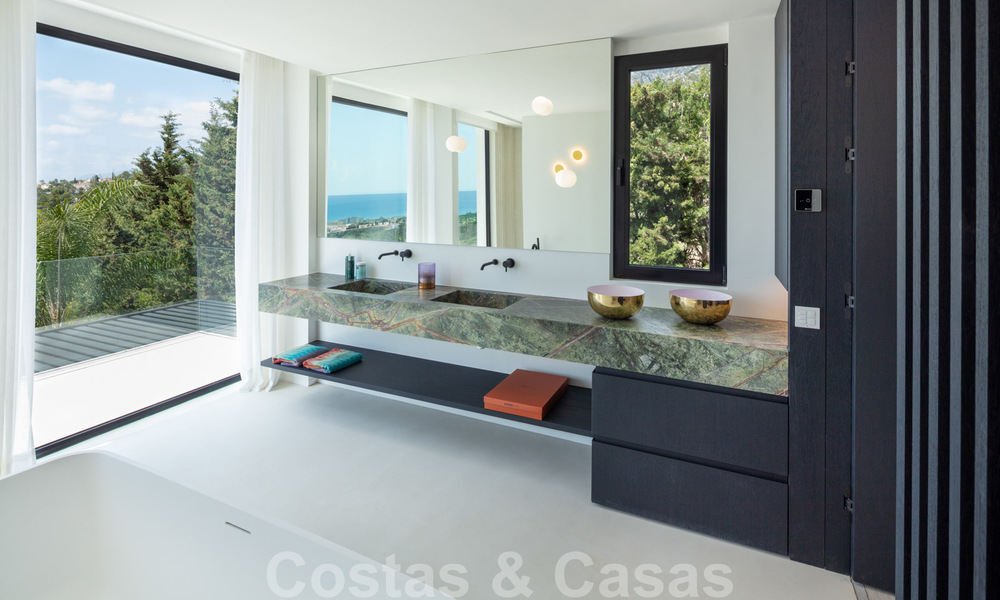 Modern Mediterranean design villa for sale with panoramic sea views in Cascada de Camojan, Golden Mile, Marbella 34306