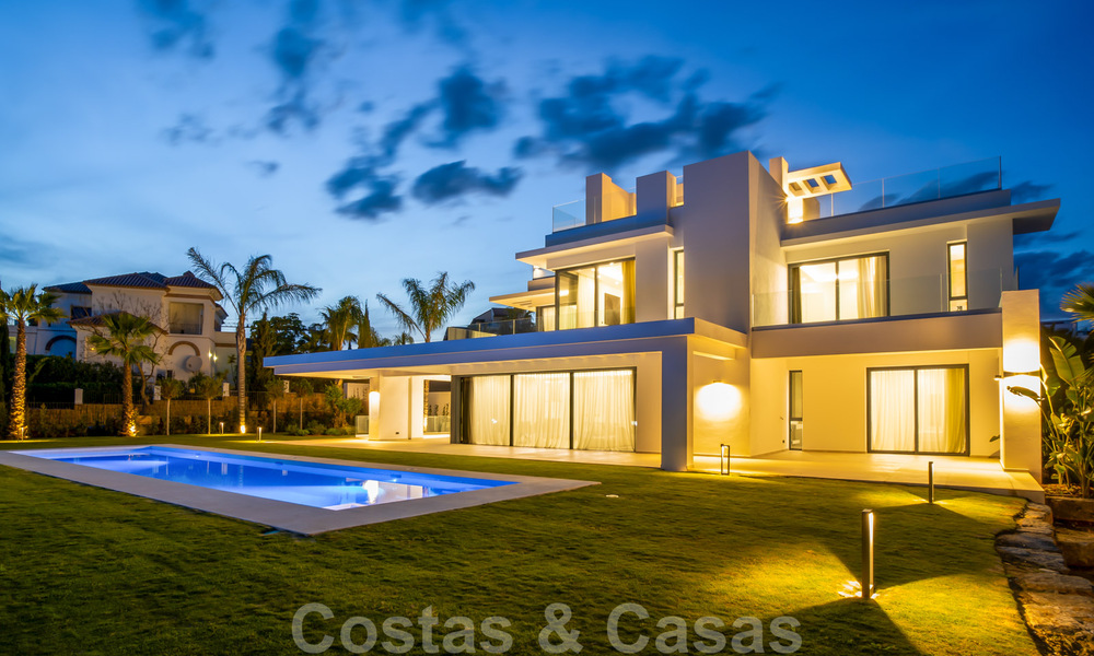 Ready to move in, modern new build villa for sale in a five star golf resort in Marbella - Benahavis 34546