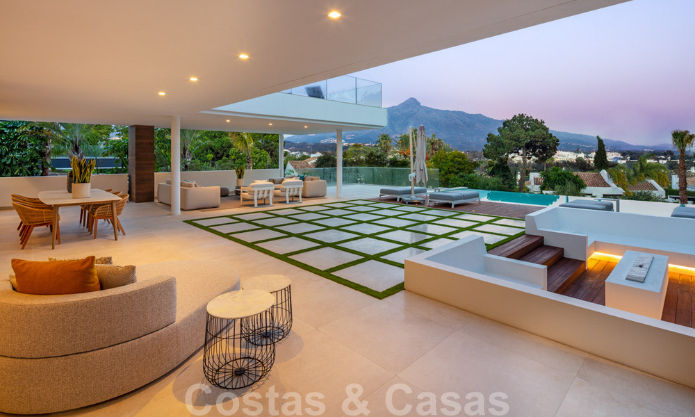 Designer villa in the highly desirable residential area of Las Brisas in Nueva Andalucia with stunning views of the La Concha mountain in Marbella 34795