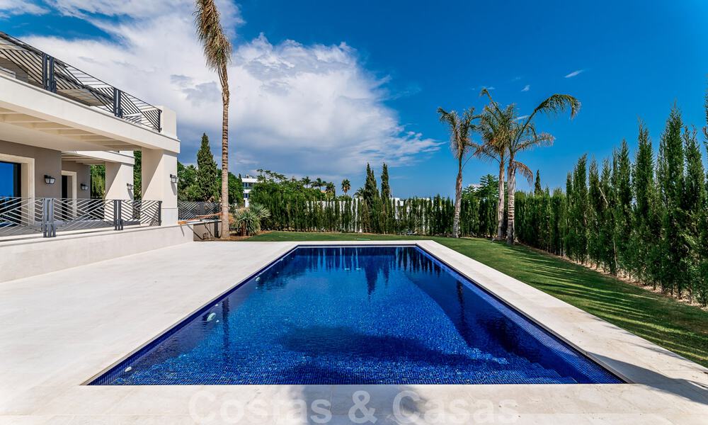 Newly built villa for sale in a contemporary classic style with sea views in a five star golf resort in Marbella - Benahavis 34962