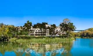 Modern luxury apartments for sale on an idyllic lake with panoramic views in Nueva Andalucia - Marbella. NEW PHASE. 34976 