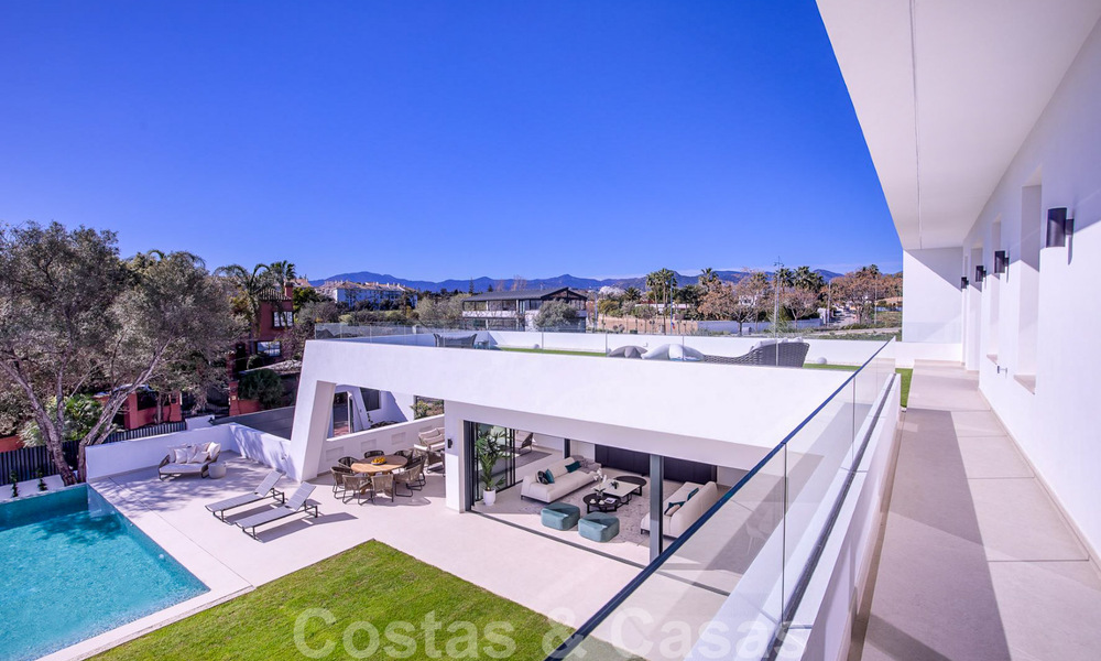 Modern designer villa for sale a short walk from the beach and beach clubs and within walking distance of the promenade and center of San Pedro, Marbella 38029