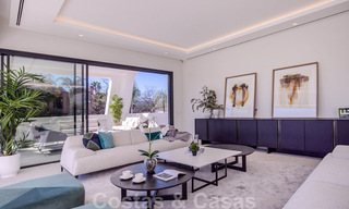 Modern designer villa for sale a short walk from the beach and beach clubs and within walking distance of the promenade and center of San Pedro, Marbella 38040 