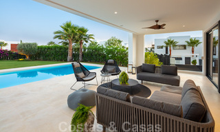 Ready to move in modern luxury villa for sale in a gated residential area in Nueva Andalucia, Marbella 35150 