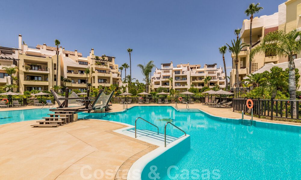 Contemporary renovated frontline beach Penthouse for sale with panoramic sea views on the New Golden Mile between Marbella and Estepona 35322
