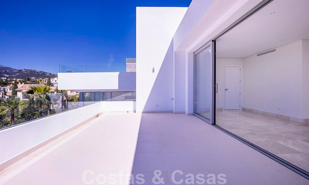 Ready to move in, new modern luxury villa for sale in Marbella - Benahavis in a gated and secure residential area 35647