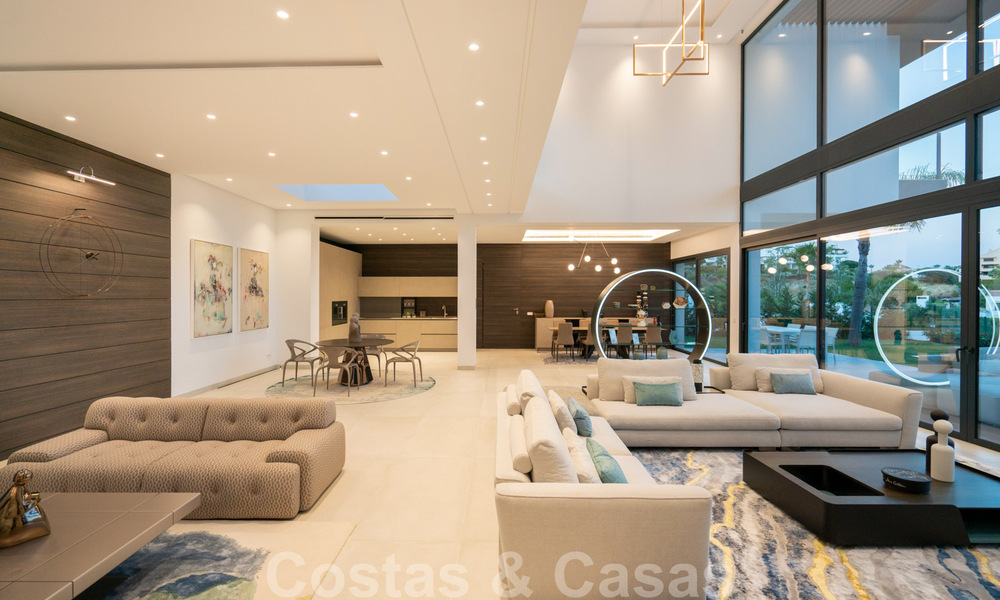 Ready to move in, brand new modern designer villa with stunning views for sale in Marbella - Benahavis 36072