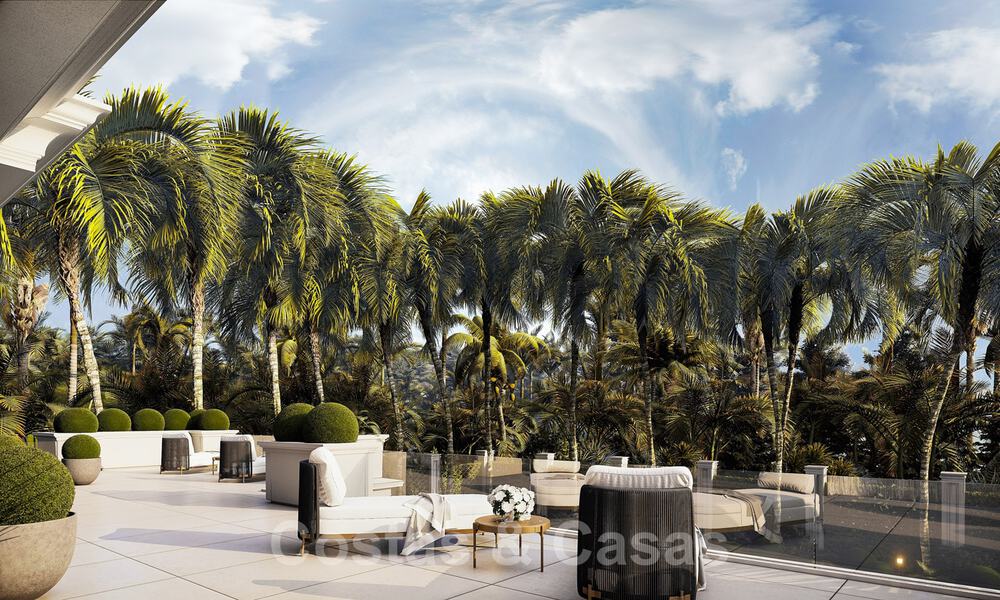 Modern - classic style new luxury villas for sale on the prestigious Golden Mile in Marbella 36378