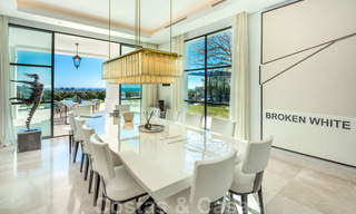 Prestigious, contemporary Mediterranean villa for sale, frontline golf in five star golf resort in Benahavis - Marbella 39023 