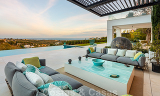 Prestigious, contemporary Mediterranean villa for sale, frontline golf in five star golf resort in Benahavis - Marbella 39040 