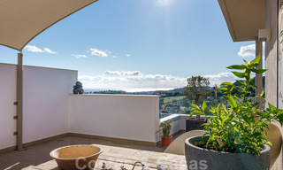 Modern, contemporary, luxury penthouse for sale with panoramic views of the valley and the sea in exclusive Benahavis - Marbella 39123 