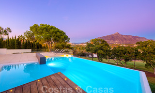 Contemporary, luxury villa for sale, frontline Las Brisas golf with stunning views in Nueva Andalucia, Marbella 39270 