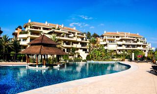 Stunning, luxurious, duplex apartment for sale, with own pool, in a five-star frontline beach complex, Puerto Banus, Marbella 40095 