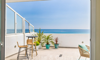 Fully renovated penthouse for sale, with panoramic sea views in a frontline beach complex in West Estepona 41101 