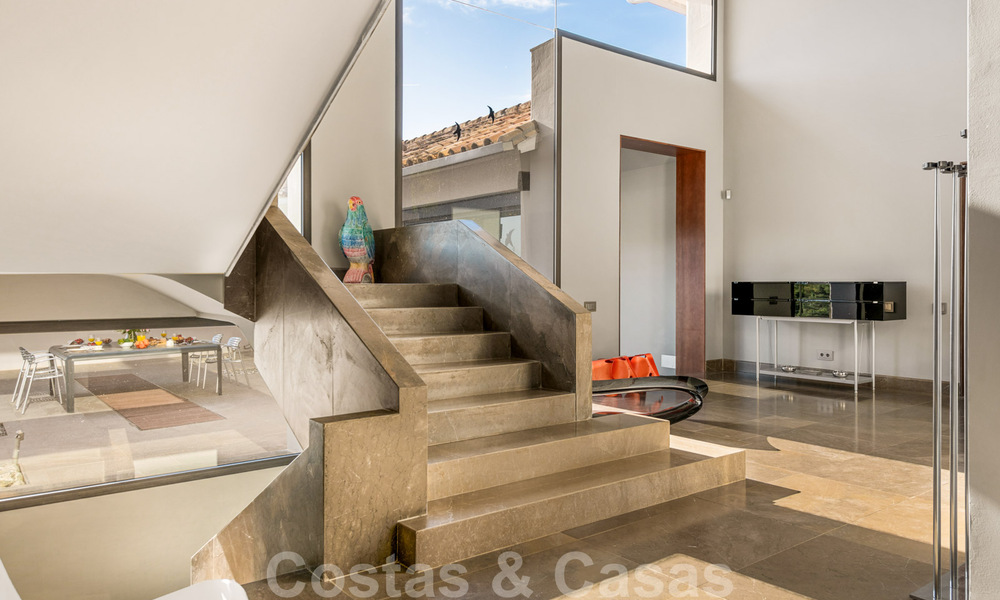 Modern luxury villa for sale with a designer interior, in the exclusive La Zagaleta Golf resort, Benahavis - Marbella 41247