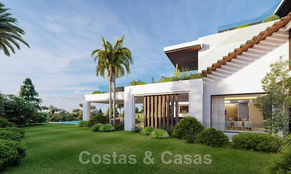 New luxury villa for sale in a gated private community on the Golden Mile in Marbella 41800