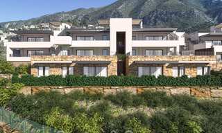 New luxury apartments for sale, with unobstructed views of the lake, the mountains and the coast towards Gibraltar, situated in the quiet Istán area, Costa del Sol 42600 