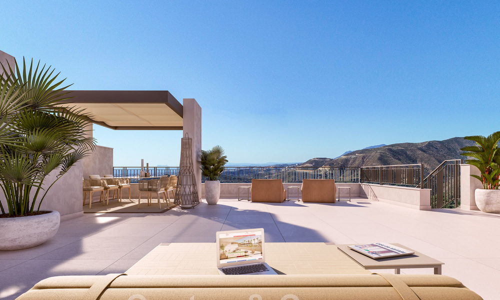 New luxury apartments for sale, with unobstructed views of the lake, the mountains and the coast towards Gibraltar, situated in the quiet Istán area, Costa del Sol 42608