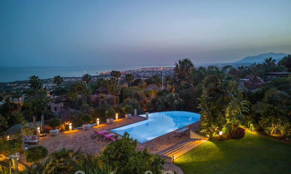 Impressive luxury villa in Mediterranean architecture, with open sea views in the desirable residential area of Sierra Blanca on the Golden Mile in Marbella 42914
