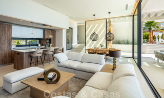 Luxury contemporary style villa for sale with sea views in Nueva Andalucia's golf valley in Marbella 43296 