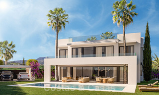 New! Contemporary luxury villas for sale at walking distance from a prominent golf club, on the New Golden Mile between Marbella and Estepona 43219 