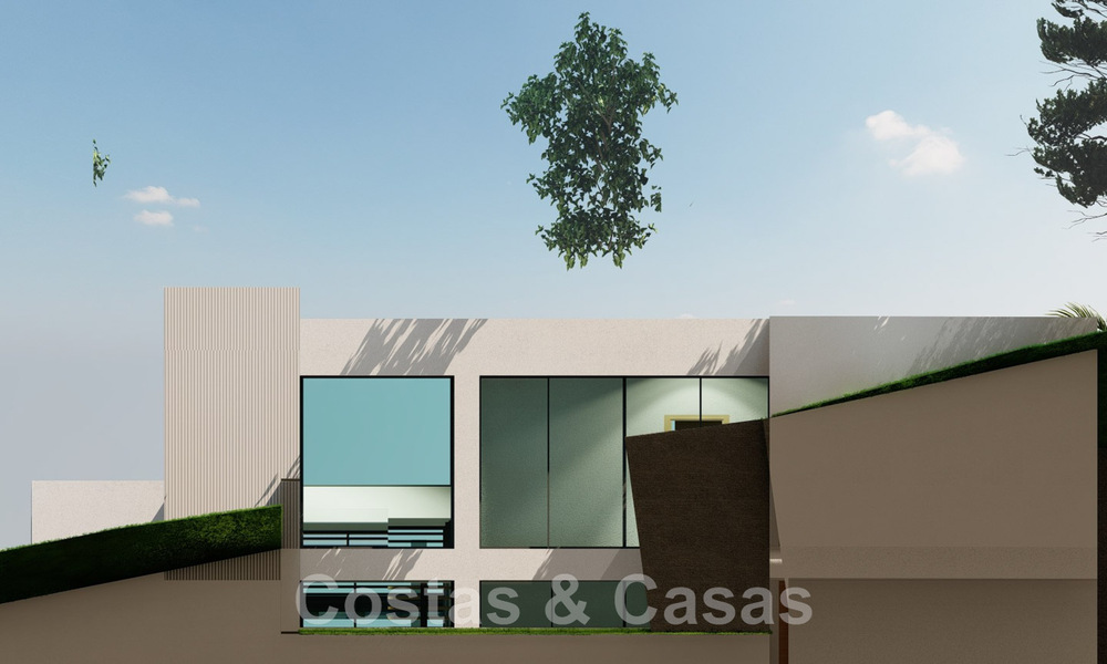 2 Plots + exclusive building project for sale for a majestic contemporary villa in Nueva Andalucia, Marbella 43916