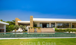 Phenomenal contemporary luxury villa for sale, directly next to the golf course with sea views in a gated golf resort in Marbella - Benahavis 43982 