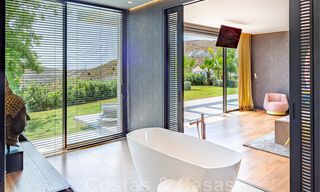 Phenomenal contemporary luxury villa for sale, directly next to the golf course with sea views in a gated golf resort in Marbella - Benahavis 43985 