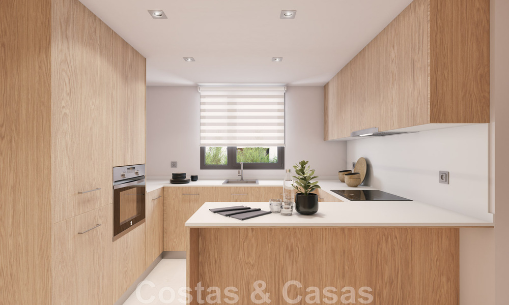 New contemporary luxury apartments for sale with sea views at walking distance to the beach in Casares, Costa del Sol 44503