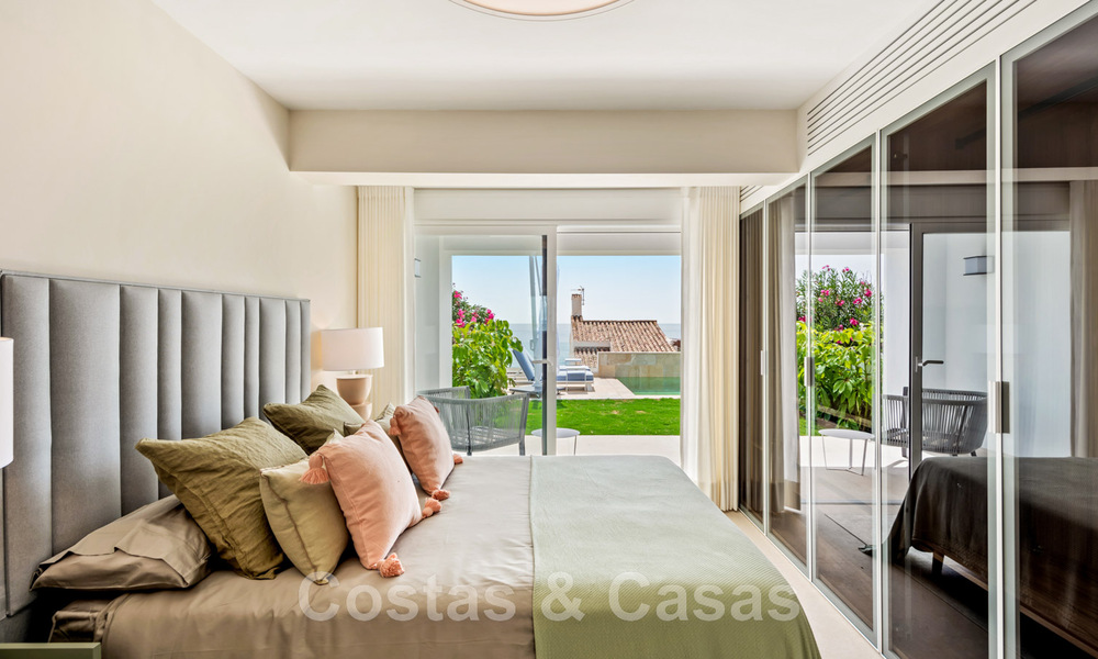 Contemporary, fully refurbished villa for sale, with open sea views located in a beachside urbanisation of Estepona 45026
