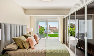 Contemporary, fully refurbished villa for sale, with open sea views located in a beachside urbanisation of Estepona 45026 