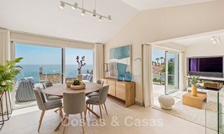 Contemporary, fully refurbished villa for sale, with open sea views located in a beachside urbanisation of Estepona 45029 