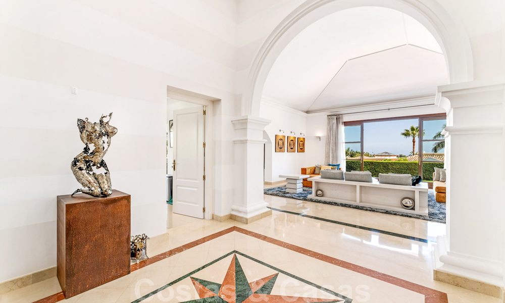Spacious luxury villa for sale, in Andalusian style situated on a high position in Nueva Andalucia, Marbella 45103