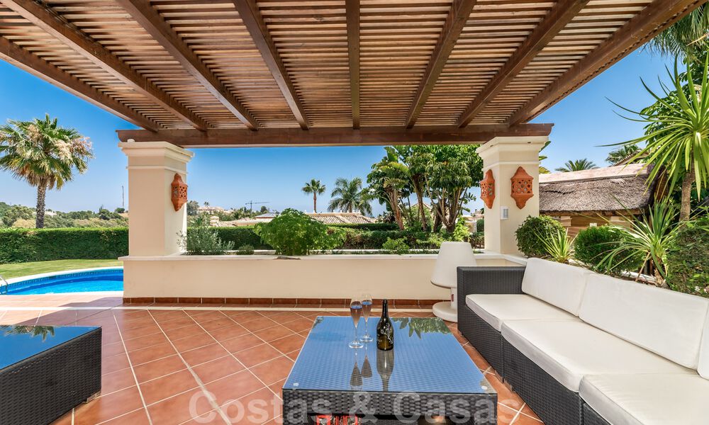 Spacious luxury villa for sale, in Andalusian style situated on a high position in Nueva Andalucia, Marbella 45120